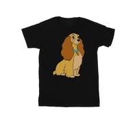 Disney - "Lady And The Tramp Lady Spaghetti Heart" T-Shirt für Mädchen (Schwarz) 12-13A / 152-158cm