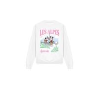 Disney - "Les Alpes" Sweatshirt für Herren/Damen Unisex (Weiß) S