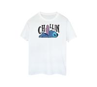 Disney - "Lilo And Stitch Chillin" T-Shirt für Damen (Weiß) M