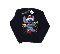 Disney - "Lilo And Stitch Christmas Lights" Sweatshirt für Damen (Marineblau) M