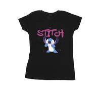 Disney - "Lilo And Stitch Graffiti" T-Shirt für Damen (Schwarz) L
