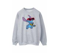 Disney - "Lilo And Stitch Guitar" Sweatshirt für Herren (Grau) 3XL