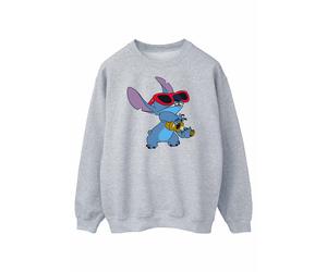 Disney - "Lilo And Stitch Guitar" Sweatshirt für Herren (Grau) L
