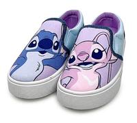 Disney Lilo and Stitch Kinder-Turnschuhe für Mädchen, offizielles Lizenzprodukt, Segeltuchschuhe, Angelstich, leicht, lässig, Pumps, leicht zu schlüpfen, Kindergröße 42 bis 45, Flieder, 11 UK Child