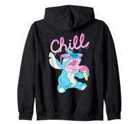 Disney Lilo and Stitch Neon Ice Cream Chill Drip Kapuzenjacke