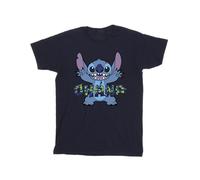 Disney - "Lilo And Stitch Ohana Blue Glitch" T-Shirt für Herren (Marineblau) M