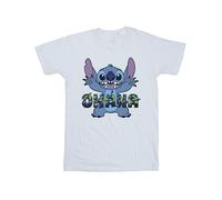 Disney - "Lilo And Stitch Ohana Blue Glitch" T-Shirt für Herren (Weiß) XL