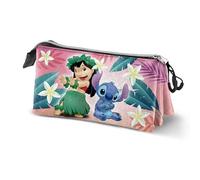 Disney Lilo and Stitch Pärchen-Federmäppchen, dreifach, mehrfarbig