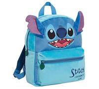 Disney Lilo and Stitch Plüsch-Kinderrucksack für Schule, 3D-Lunch-Büchertasche, Geschenk, blau, Einheitsgröße
