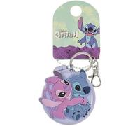 Disney Lilo and Stitch Schlüsselanhänger mit Spiegel und Haarbürste, Blau und Rosa