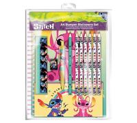 Disney Lilo and Stitch Schreibwaren-Set (Acid Pops Design) Lilo and Stitch Geschenke für Mädchen und Jungen, Schulbriefpapier-Set und Bürobedarf - Offizielles Merchandise