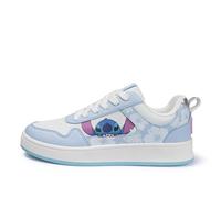 Disney Lilo and Stitch Sneakers - Erwachsene Casual Lace Up Fashion Comfort Walking Schuhe Charakter Athletic Lifestyle Schuhe, Weiss/opulenter Garten, 39.5 EU