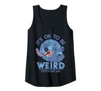 Disney Lilo & Stitch 626 Stitch Day It's OK To Be Weird Tank Top, Damen, Schwarz, S