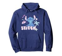 Disney Lilo & Stitch Aloha Cute Stitch Pastel Color Logo Pullover Hoodie