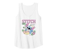 Disney Lilo & Stitch Aloha Hawaiian Surf Poster Tank Top, Damen, Weiß, M