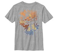 Disney Jungen Lilo & Stitch Aloha Stitch T-Shirt, Athletic Heather, M
