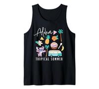 Disney Lilo & Stitch Angel Aloha Tropical Summer Beach Trip Tank Top