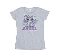 Disney - "Lilo & Stitch Angel" T-Shirt für Damen (Grau) M