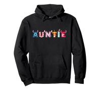 Disney Lilo & Stitch Auntie Birthday Gift Family Disney Trip Pullover Hoodie
