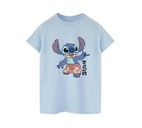 Disney - "Lilo & Stitch Bermuda Shorts" T-Shirt für Herren (Babyblau) M