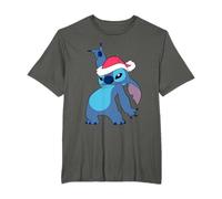 Disney Lilo & Stitch Christmas Santa Hat Stitch Portrait T-Shirt