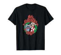 Disney Lilo & Stitch Christmas Wreath Mele Kalikimaka T-Shirt