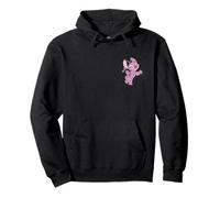 Disney Lilo & Stitch Dance Pose Angel Pocket Logo Pullover Hoodie