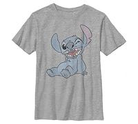 Disney Lilo & Stitch - Halftone Stitch YTH Crew neck Heather grey 104