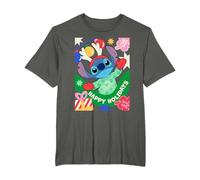 Disney Lilo & Stitch Happy Holidays 100% Naughty Christmas T-Shirt
