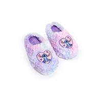 Disney Lilo & Stitch Hausschuhe für Mädchen in Lila, Rosa und Blau mit Herzmotiv | Flauschige Hausschuhe für Zuhause Loungewear mit Design