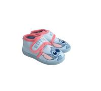Disney Lilo/Stitch Hausschuhe Mädchen Warme Pantoffeln Angel Motiv Freizeitschuhe Slippers ideal für Kindergarten Gr. 25-30 (blau, EU Schuhgrößensystem, Kleinkind, Numerisch, M, 27)