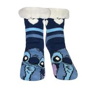 Disney Lilo & Stitch Hüttensocken - Haussocken für Damen Kuschelsocken Flauschige Wintersocken warme Frauen Socken Blau (DE/NL/SE/PL, Numerisch, 39, 42, Regular, Regular)