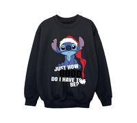 Disney - "Lilo & Stitch Just How Good" Sweatshirt für Mädchen (Schwarz) 12-13A / 152-158cm