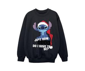 Disney - "Lilo & Stitch Just How Good" Sweatshirt für Mädchen (Schwarz) 5-6A / 110-116cm