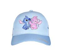 Disney Lilo & Stitch Kappe für Mädchen - Stitch & Angel Kinder Cap Basecap Baseballkappe verstellbar Blau