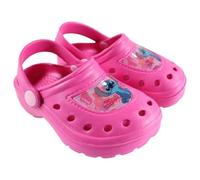 Disney Lilo & Stitch Kinder Clogs - Badeschuhe Latschen Hausschuhe für Mädchen - Gr. 22-33 - Pink - rutschfest & bequem, Farbe: Rosa, Größe der Schuhe: 22/23