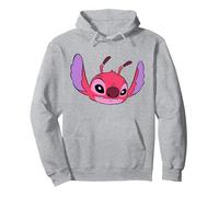 Disney Lilo & Stitch Leroy Experiment 629 Villain Big Face Pullover Hoodie, Unisex für Erwachsene, Grau Meliert, S