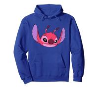Disney Lilo & Stitch Leroy Experiment 629 Villain Big Face Pullover Hoodie, Unisex für Erwachsene, Königsblau, S