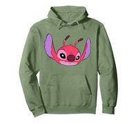 Disney Lilo & Stitch Leroy Experiment 629 Villain Big Face Pullover Hoodie, Unisex für Erwachsene, Salbeigrün, XL