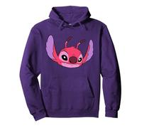 Disney Lilo & Stitch Leroy Experiment 629 Villain Big Face Pullover Hoodie, Unisex für Erwachsene, Violett, S