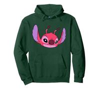 Disney Lilo & Stitch Leroy Experiment 629 Villain Big Face Pullover Hoodie, Unisex für Erwachsene, Waldgrün, M