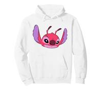 Disney Lilo & Stitch Leroy Experiment 629 Villain Big Face Pullover Hoodie, Unisex für Erwachsene, Weiß, M