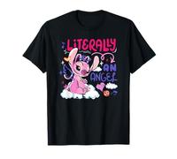 Disney Lilo & Stitch Literally An Angel Colorful Chest Logo T-Shirt