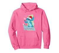 Disney Lilo & Stitch Mele Kalikimaka Holiday Pullover Hoodie, Unisex für Erwachsene, Leuchtendes Pink, M
