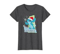Disney Lilo & Stitch Mele Kalikimaka Holiday T-Shirt, Damen, Anthrazit Meliert, S