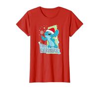 Disney Lilo & Stitch Mele Kalikimaka Holiday T-Shirt, Damen, Rot, S