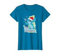 Disney Lilo & Stitch Mele Kalikimaka Holiday T-Shirt, Damen, Saphir, S