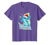Disney Lilo & Stitch Mele Kalikimaka Holiday T-Shirt, Kinder, Heidekrautlila, 104