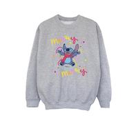 Disney - "Lilo & Stitch Merry Rainbow" Sweatshirt für Mädchen (Grau) 12-13A / 152-158cm