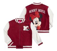 Disney Lilo & Stitch Minnie Mouse Mädchen Letterman Varsity Bomberjacke für große Kinder, Burgunder, 5